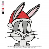 130x180 Bugs Bunny in Christmas Embroidery Design Instant Download